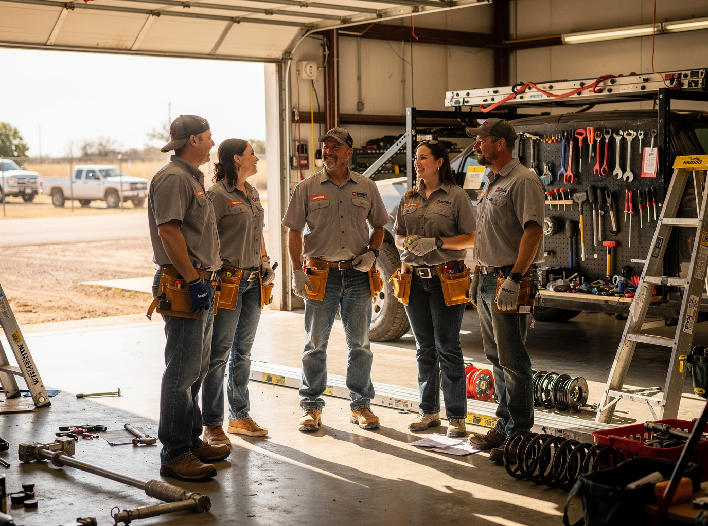 Commercial Garage Door Services team